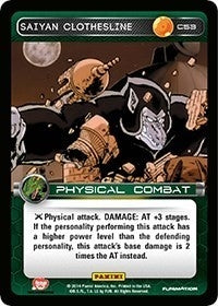 Image for Saiyan Clothesline (Panini: Set 1) (C53) - Dragon Ball Z TCG