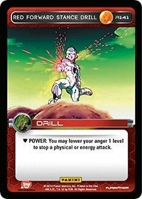 Image for Red Forward Stance Drill (Panini: Set 1) (R141) - Dragon Ball Z TCG