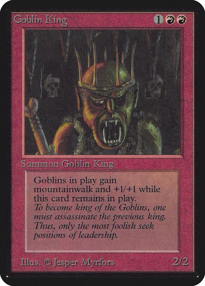 Image for Goblin King (Alpha Edition) - Magic: The Gathering