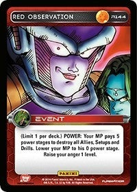 Image for Red Observation (Panini: Set 1) (R144) - Dragon Ball Z TCG