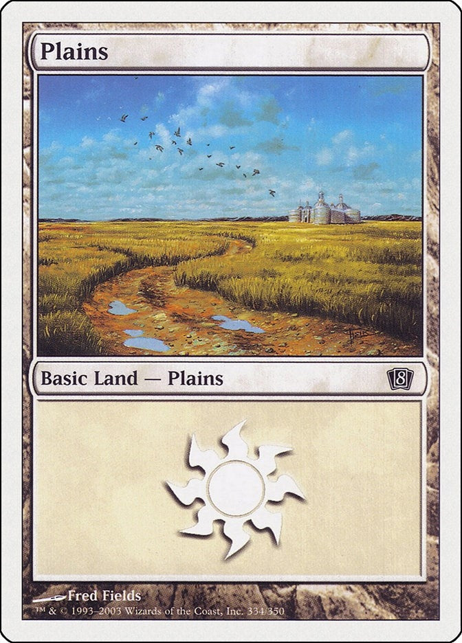 Image for Plains (334) (8th Edition) (334) - Magic: The Gathering