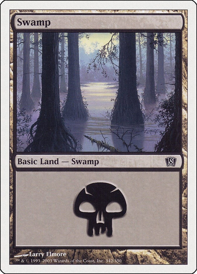 Image for Swamp (342) (8th Edition) (342) - Magic: The Gathering