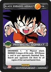 Image for Black Enraged Assault (Heroes & Villains) (Panini Promo Cards) (P7) - Dragon Ball Z TCG