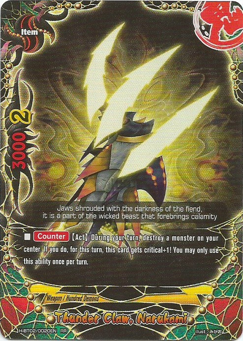 Image for Thunder Claw, Narukami (Galaxy Burst) (H-BT02/0020EN) - Future Card BuddyFight