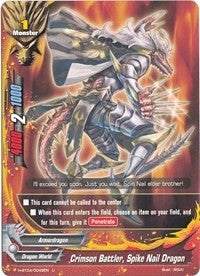 Image for Crimson Battler, Spike Nail Dragon (Mikado Evolution) (H-BT04/0049EN) - Future Card BuddyFight