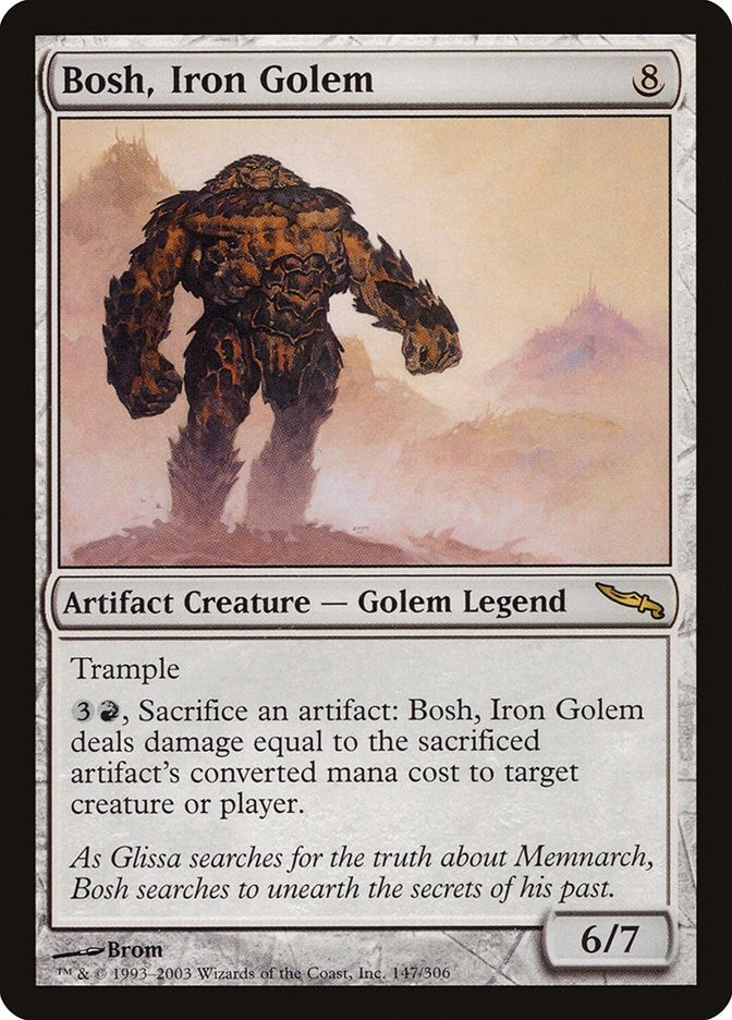 Image for Bosh, Iron Golem (Mirrodin) (147) - Magic: The Gathering