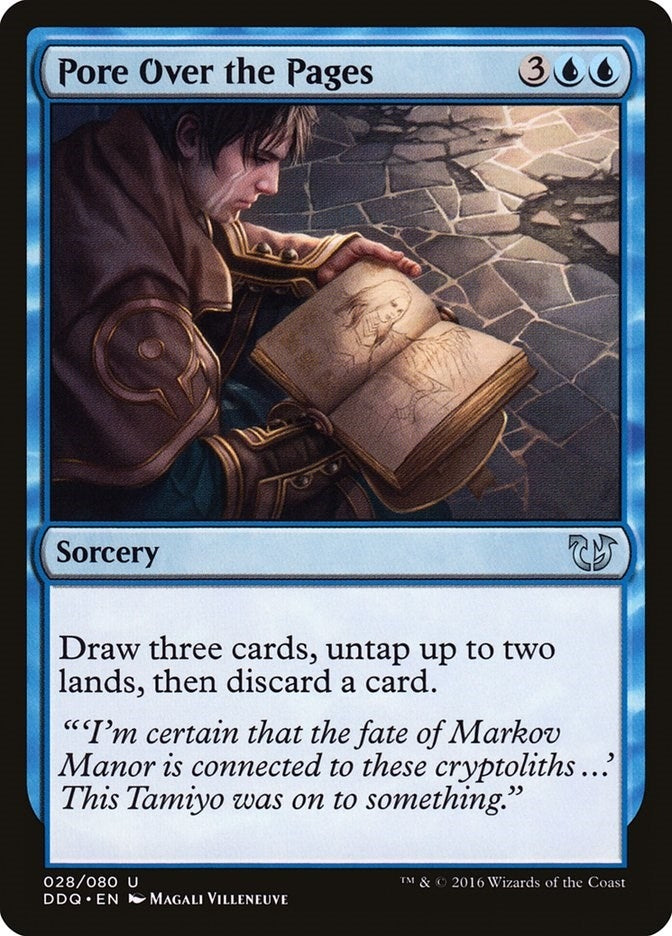 Image for Pore Over the Pages (Duel Decks: Blessed vs. Cursed) (28) - Magic: The Gathering