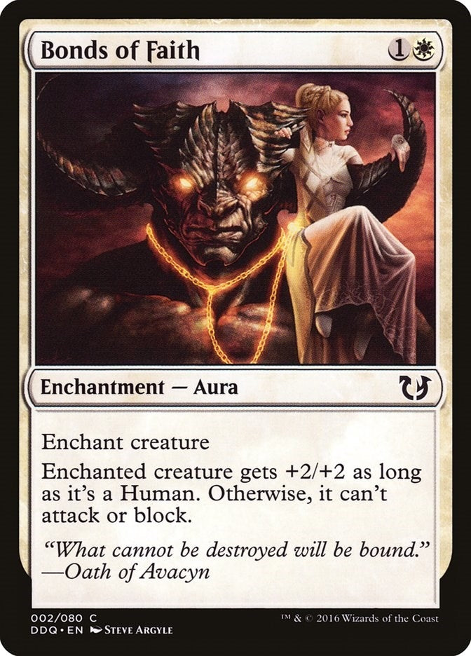 Image for Bonds of Faith (Duel Decks: Blessed vs. Cursed) (2) - Magic: The Gathering
