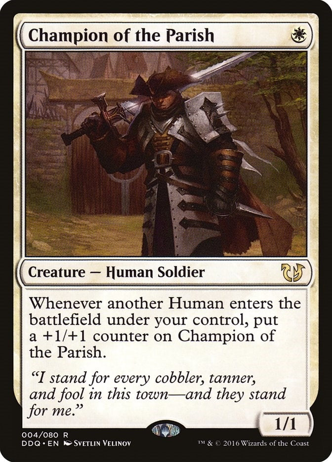 Image for Champion of the Parish (Duel Decks: Blessed vs. Cursed) (4) - Magic: The Gathering