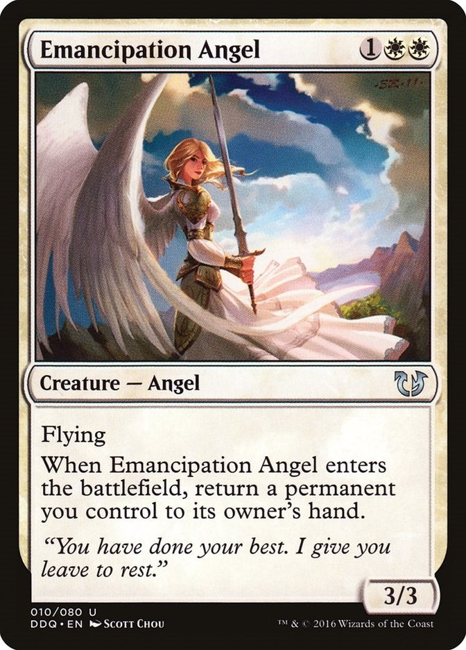 Image for Emancipation Angel (Duel Decks: Blessed vs. Cursed) (10) - Magic: The Gathering