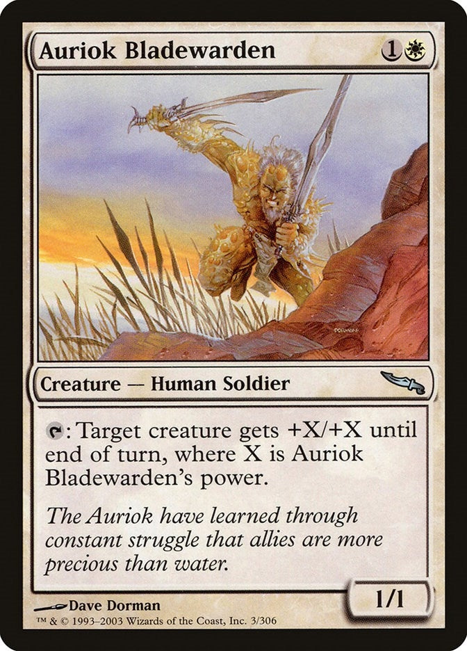 Image for Auriok Bladewarden (Mirrodin) (3) - Magic: The Gathering