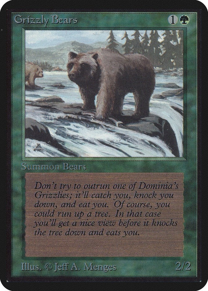 Image for Grizzly Bears (Alpha Edition) - Magic: The Gathering