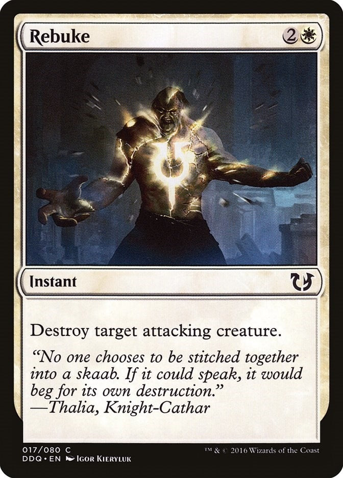 Image for Rebuke (Duel Decks: Blessed vs. Cursed) (17) - Magic: The Gathering
