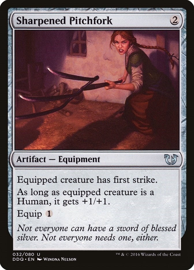 Image for Sharpened Pitchfork (Duel Decks: Blessed vs. Cursed) (32) - Magic: The Gathering
