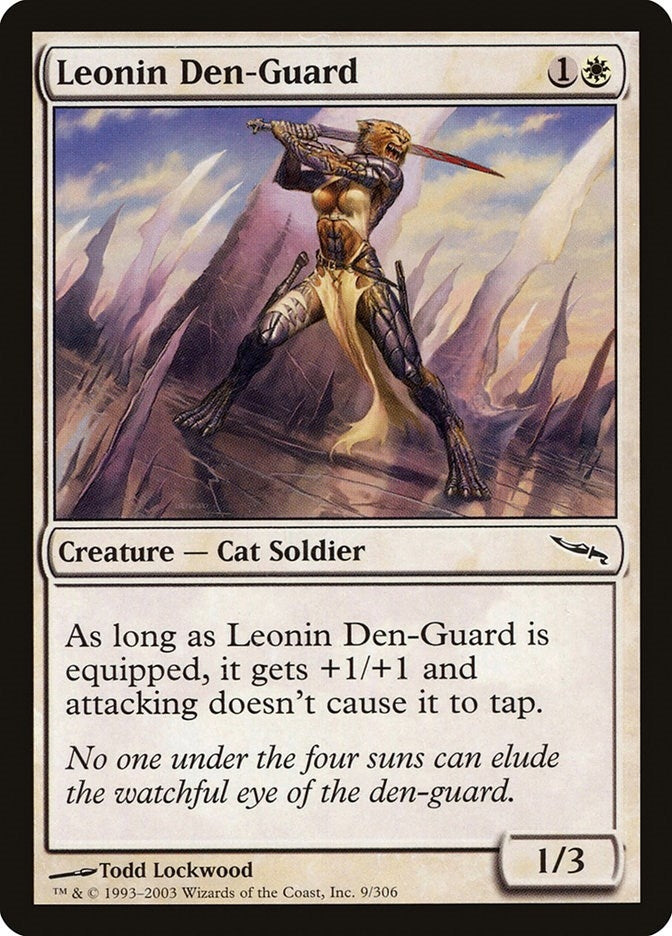 Image for Leonin Den-Guard (Mirrodin) (9) - Magic: The Gathering