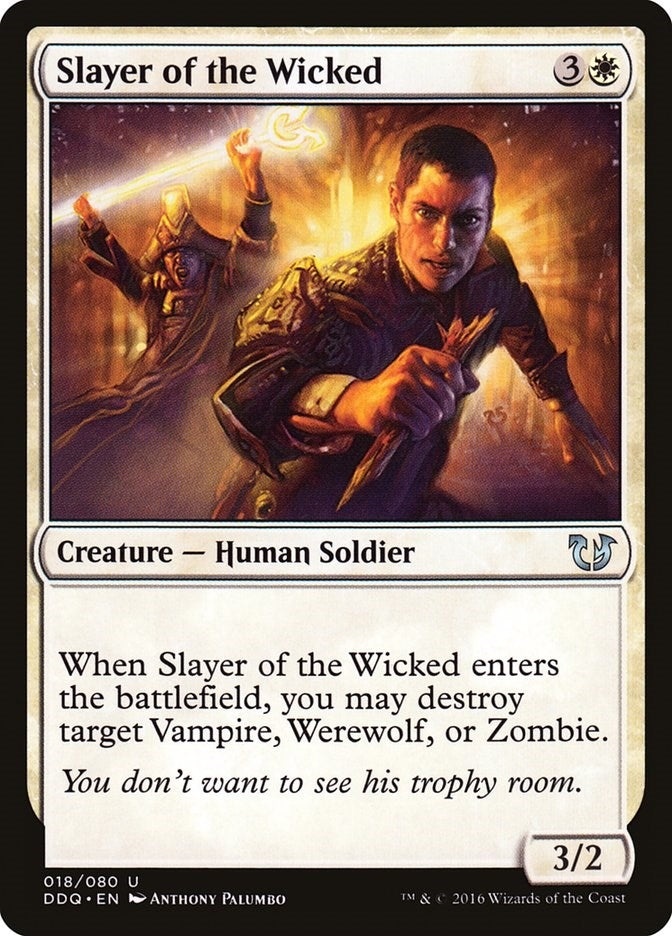 Image for Slayer of the Wicked (Duel Decks: Blessed vs. Cursed) (18) - Magic: The Gathering