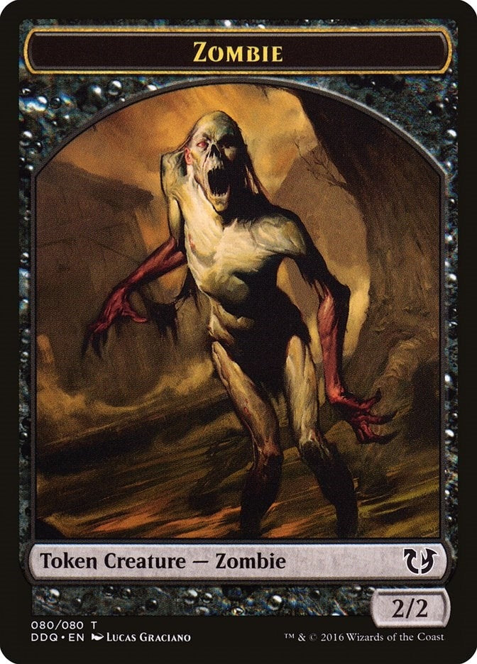 Image for Zombie Token (Duel Decks: Blessed vs. Cursed) (80) - Magic: The Gathering