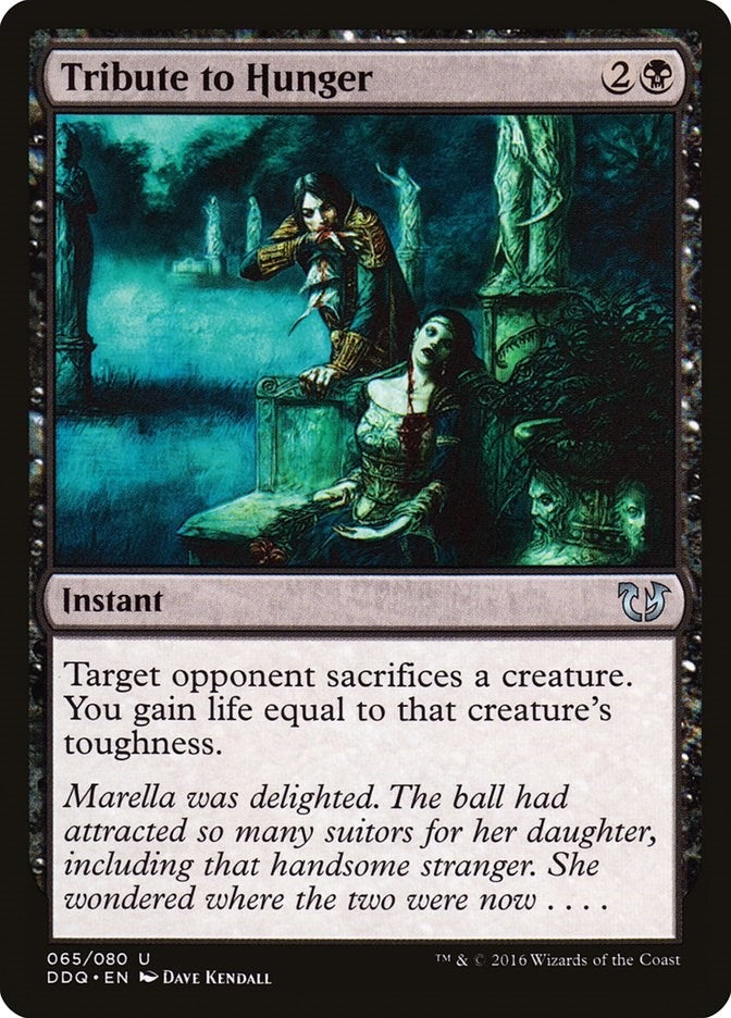 Image for Tribute to Hunger (Duel Decks: Blessed vs. Cursed) (65) - Magic: The Gathering
