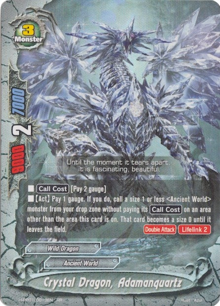 Image for Crystal Dragon, Adamanquartz (Terror of the Inverse Omni Lords) (H-PP01/0013EN) - Future Card BuddyFight