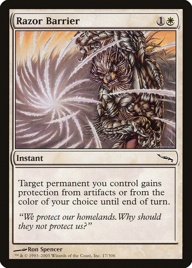 Image for Razor Barrier (Mirrodin) (17) - Magic: The Gathering