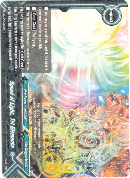 Image for Speed of Light, Tri Elements (Buddy Allstars+) (H-EB04/0033EN) - Future Card BuddyFight
