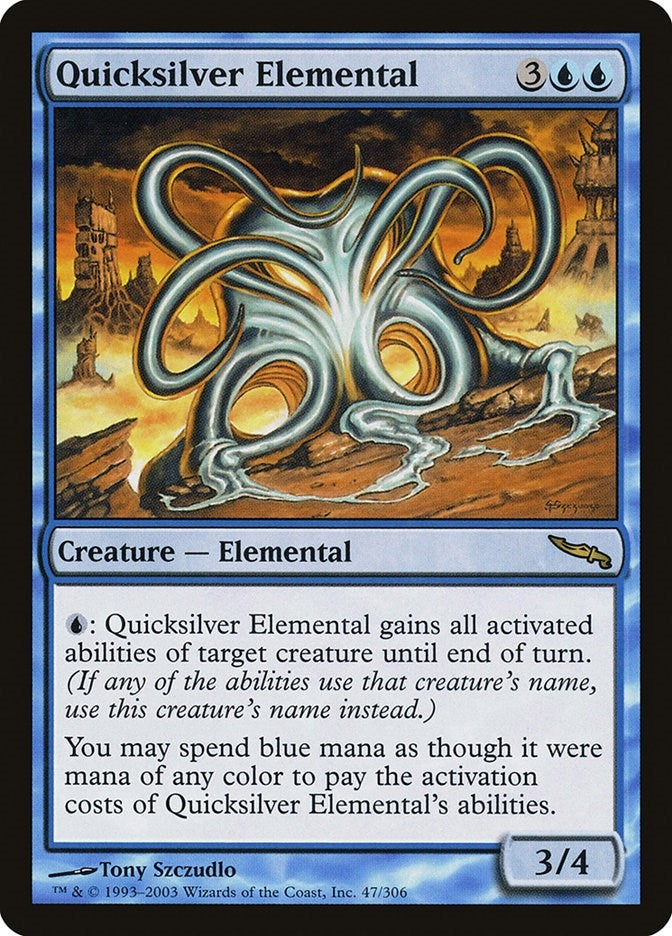 Image for Quicksilver Elemental (Mirrodin) (47) - Magic: The Gathering