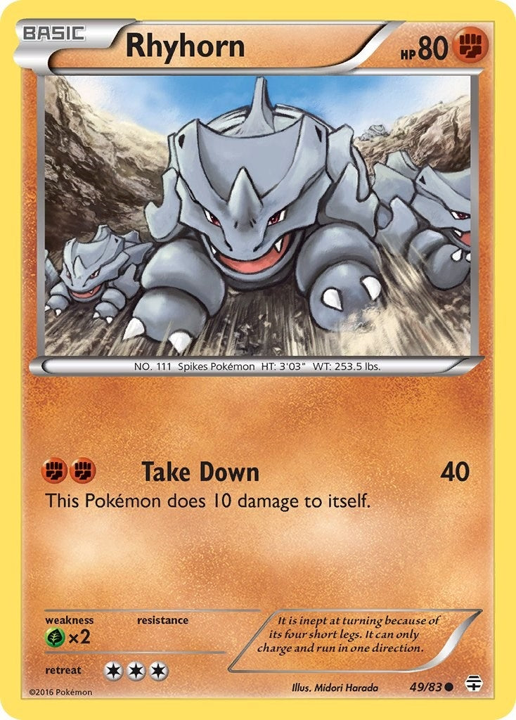 Image for Rhyhorn (Generations) (49/83) - Pokemon
