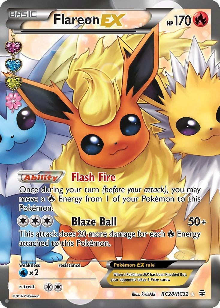 Image for Flareon EX (Full Art) (Generations: Radiant Collection) (RC28/RC32) - Pokemon