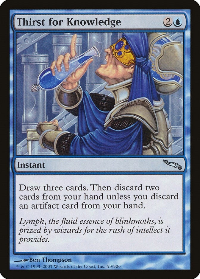 Image for Thirst for Knowledge (Mirrodin) (53) - Magic: The Gathering