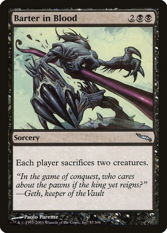 Image for Barter in Blood (Mirrodin) (57) - Magic: The Gathering