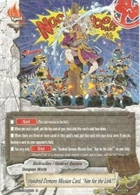 Image for Hundred Demons Mission Card, "Aim for the Link!" (Lord of Hundred Thunders) (H-EB03/0025EN) - Future Card BuddyFight