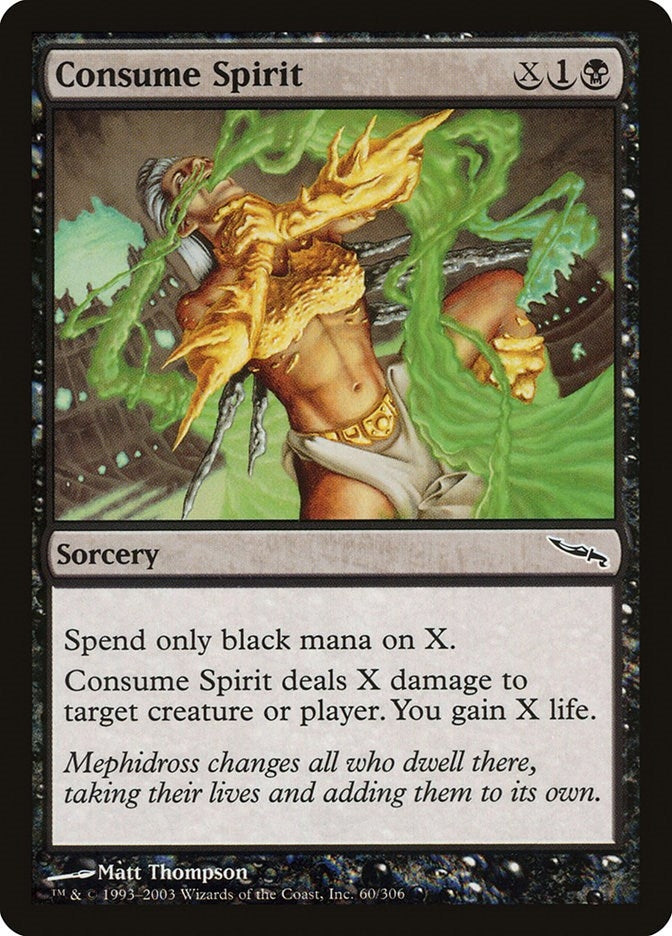 Image for Consume Spirit (Mirrodin) (60) - Magic: The Gathering