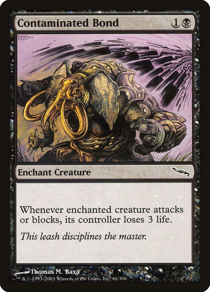 Image for Contaminated Bond (Mirrodin) (61) - Magic: The Gathering