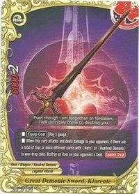 Image for Great Demonic Sword, Klarente (Lord of Hundred Thunders) (H-EB03/0055EN) - Future Card BuddyFight