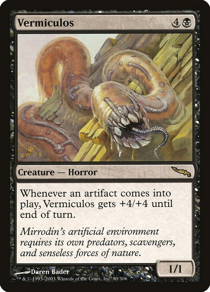Image for Vermiculos (Mirrodin) (80) - Magic: The Gathering