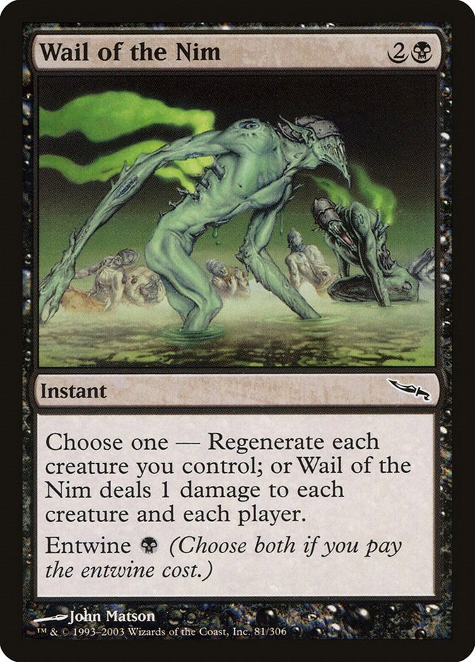 Image for Wail of the Nim (Mirrodin) (81) - Magic: The Gathering