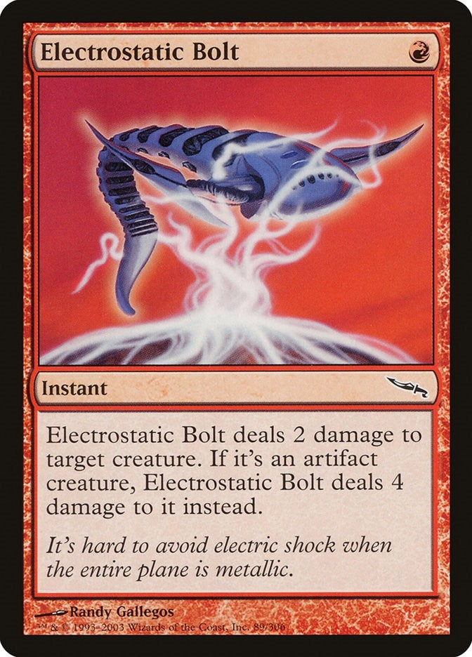 Image for Electrostatic Bolt (Mirrodin) (89) - Magic: The Gathering