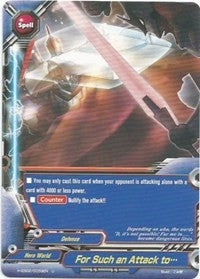 Image for For Such an Attack to... (Shadow VS Hero) (H-EB02/0059EN) - Future Card BuddyFight