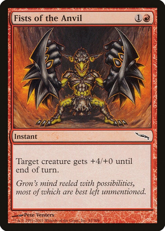 Image for Fists of the Anvil (Mirrodin) (91) - Magic: The Gathering