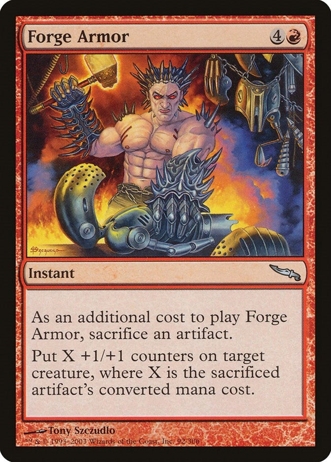 Image for Forge Armor (Mirrodin) (92) - Magic: The Gathering