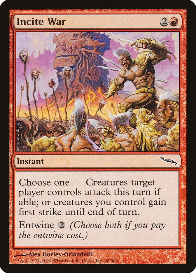 Image for Incite War (Mirrodin) (96) - Magic: The Gathering
