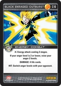 Image for Black Enraged Outburst (Panini: Perfection) (C10) - Dragon Ball Z TCG