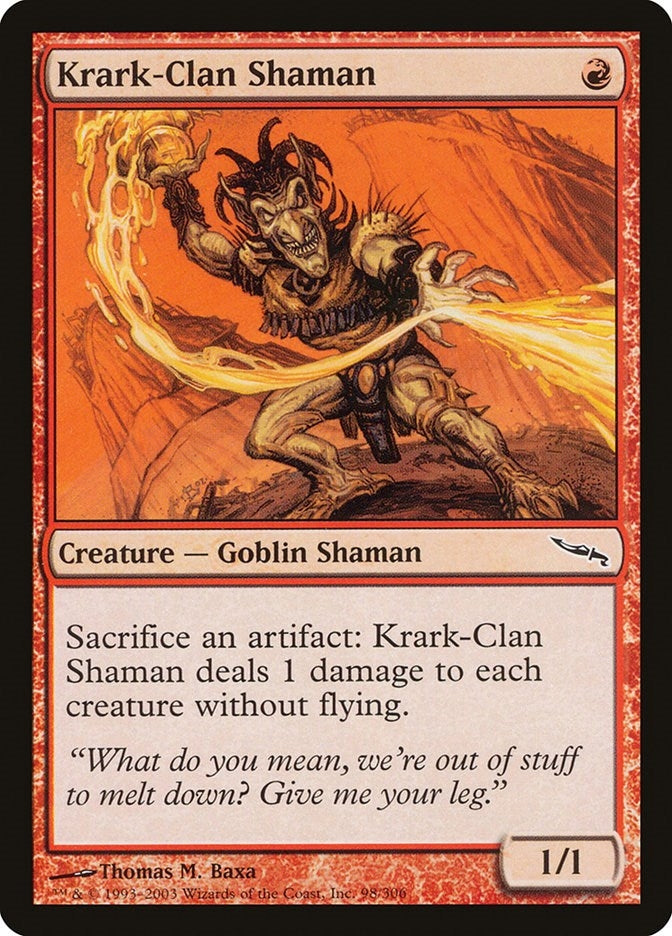 Image for Krark-Clan Shaman (Mirrodin) (98) - Magic: The Gathering