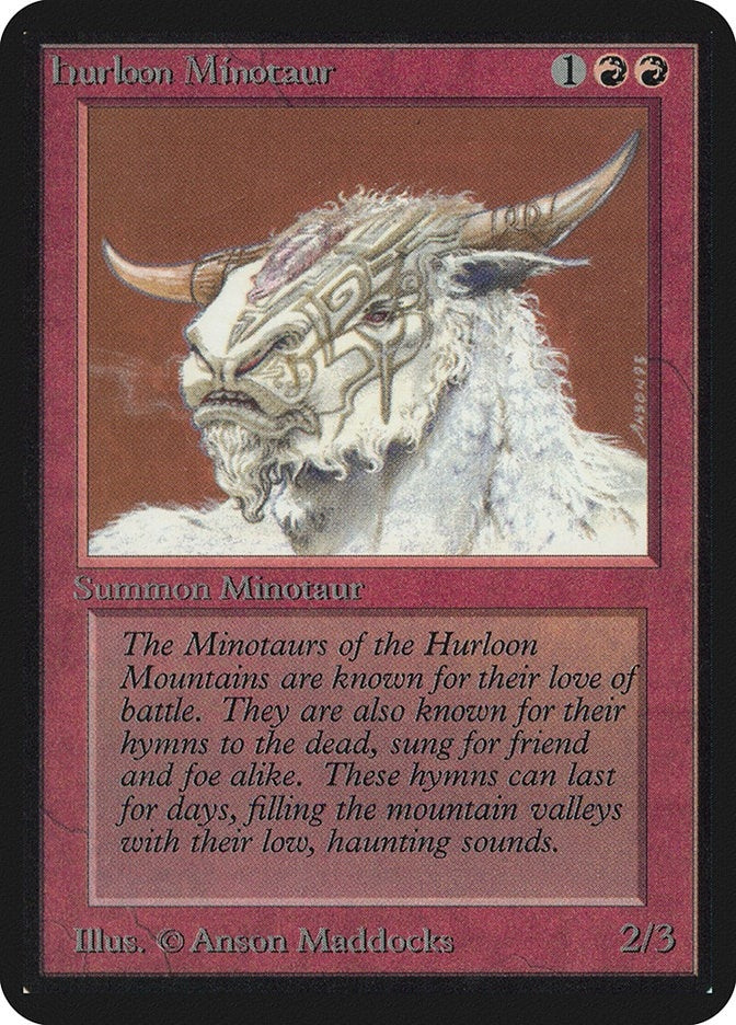 Image for Hurloon Minotaur (Alpha Edition) - Magic: The Gathering