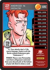 Image for Android 16 - Distracted (Panini: Perfection) (U70) - Dragon Ball Z TCG