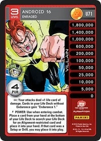 Image for Android 16 - Enraged (Panini: Perfection) (U71) - Dragon Ball Z TCG