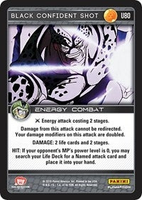 Image for Black Confident Shot (Panini: Perfection) (U80) - Dragon Ball Z TCG