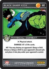 Image for Black Sharp Kick (Panini: Perfection) (U82) - Dragon Ball Z TCG