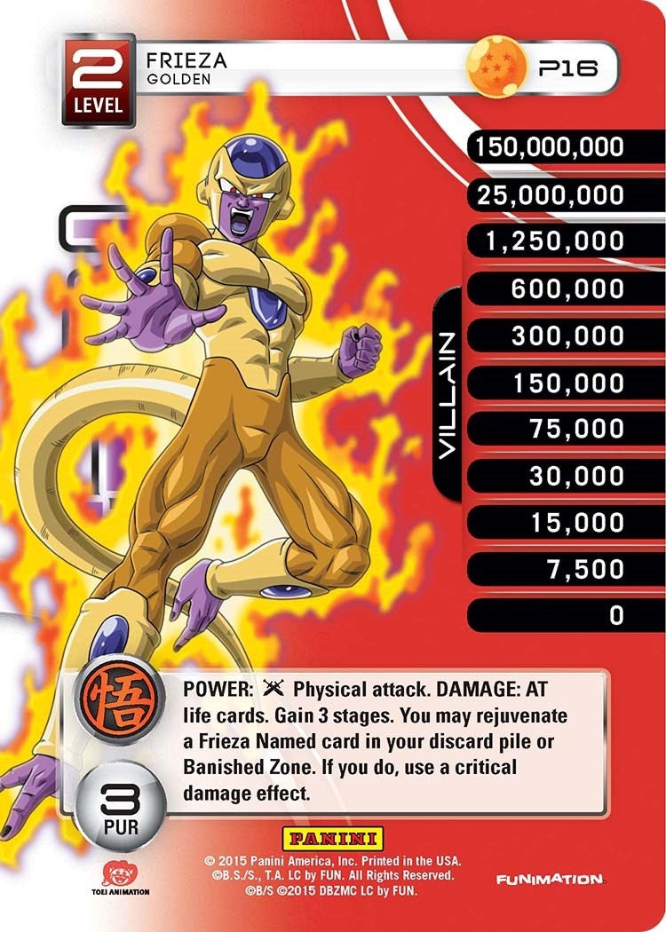 Image for Frieza - Golden (Movie Collection) (Panini Promo Cards) (P16) - Dragon Ball Z TCG
