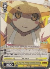 Image for The Way Back, Shinobu Oshino (NISEMONOGATARI) (NM/S24-E003) - Weiss Schwarz